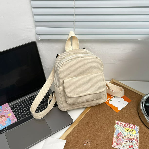 mochila Retro de pana para mochilas pequeñas de Color Ehuebsd sólido mochilas escolares para estudiantes y niñas mochila de viaje para mujer | Walmart línea