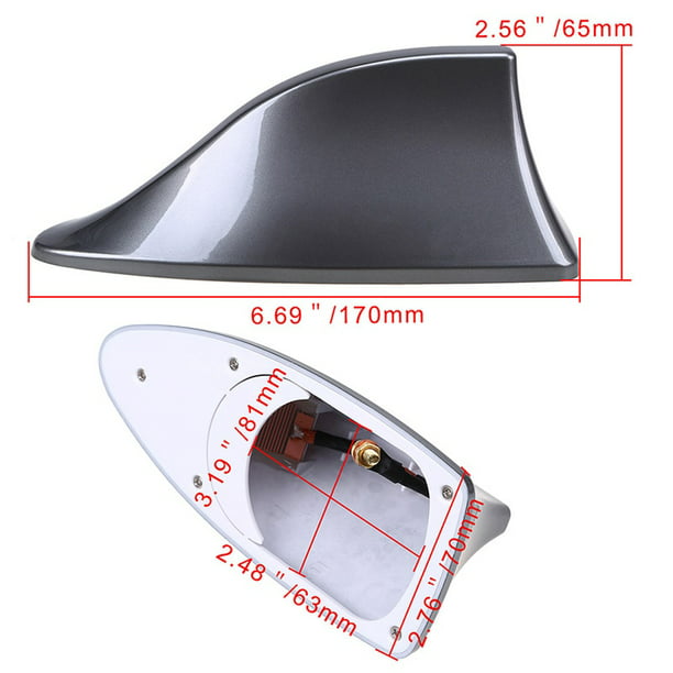 Antena de aleta de tiburón impermeable para techo de coche