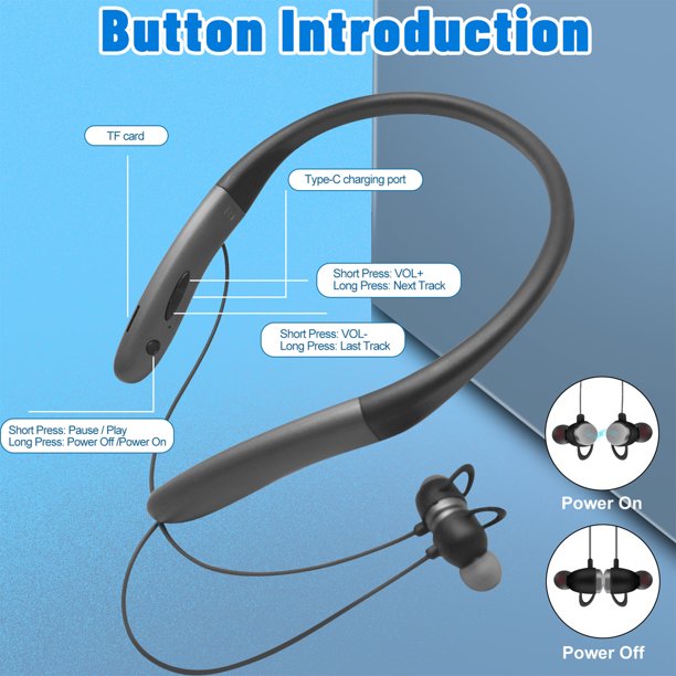 Auriculares Bluetooth con banda para el cuello Dise o colorido