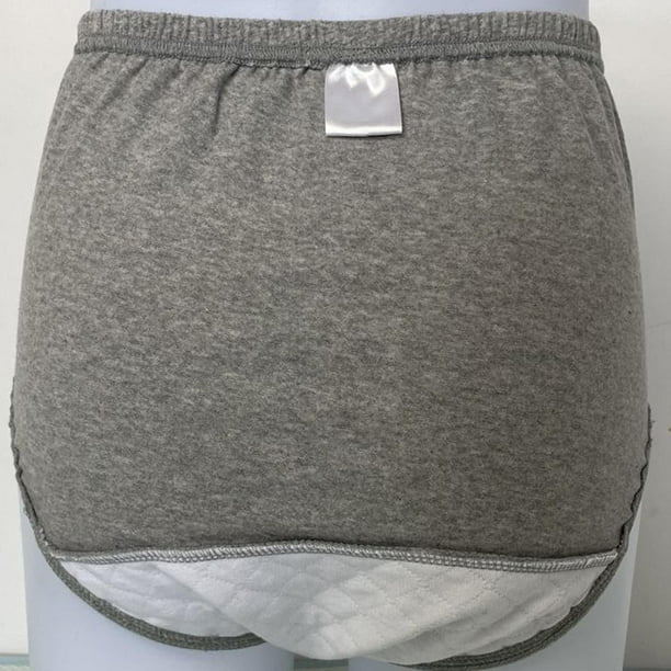 Pañales para Ancianos Ropa Interior Reutilizable Lavable para Hombres  Mujeres Adultos Ancianos gris Zulema Pantalones de pañales para ancianos