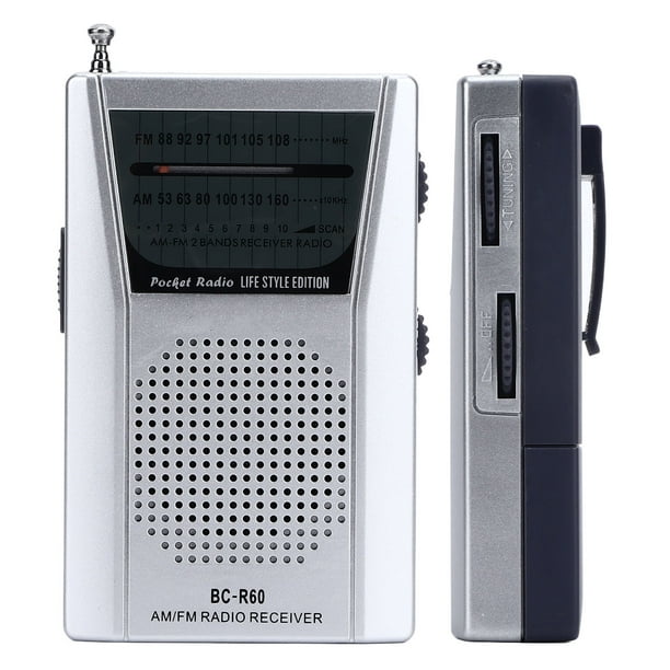Radio de transistores, Radio portátil de bolsillo Radio pequeña Radio de  bolsillo Acabado de lujo Jadeshay A