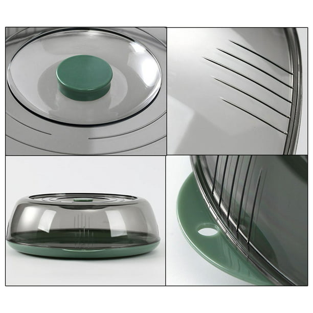 Bezrat Cubierta para placa de vidrio para microondas | Tapa protectora  contra salpicaduras con perilla de silicona de fácil agarre | 100% grado