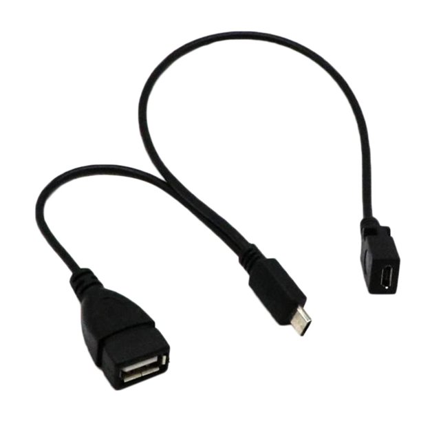 Adaptador USB OTG Tipo A Hembra a miniUSB Tipo B Macho 20cm - Ticaplus