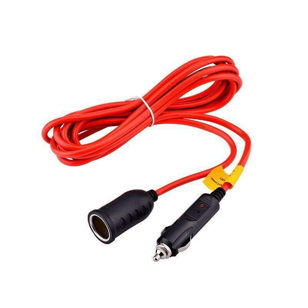 10A de cabeza roja de enchufe del encendedor del coche en el cable con  interruptor - China Cable de extensión Del Cigarro Del Coche, auto