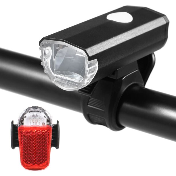 Luz de bicicleta, recargable, delantera, trasera, luz trasera, brillante,  linterna Led para bicicleta Sharpla Luz trasera de bicicleta