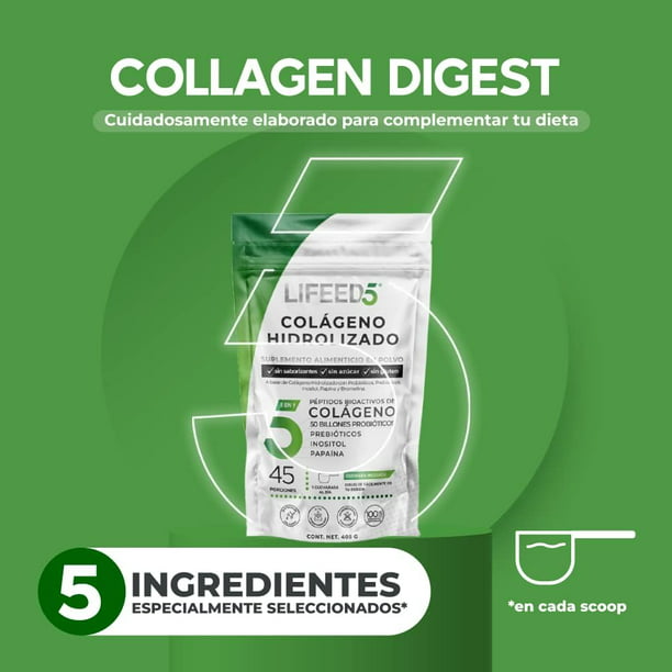 Digest Collagen para 45 Días con Colágeno Hidrolizado en Polvo
