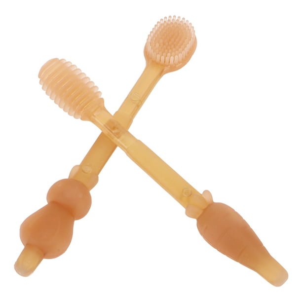  Cherish Baby Care Juego de cepillos de dientes para bebés (3 a  24 meses), cepillo de dientes de dedo de bebé, cepillo de dientes de  entrenamiento y cepillo de dientes para