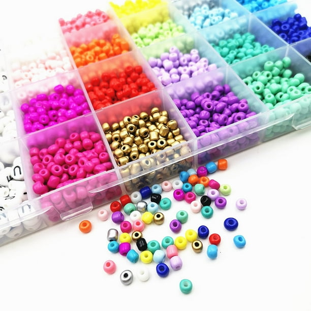 24 Colores Bolas para Pulseras Cuentas para Hacer Pulseras Abalorios Pulseras  para DIY Pulseras Collares Bisutería 3 mm : : Hogar y cocina