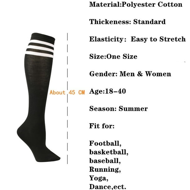 Calcetines de compresión con rayas dobles para mujer - Rayas
