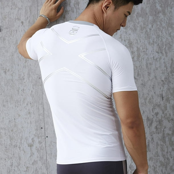Paquete de 3 camisas de compresión para hombre, manga larga, capa base,  secado rápido, camisetas deportivas para correr