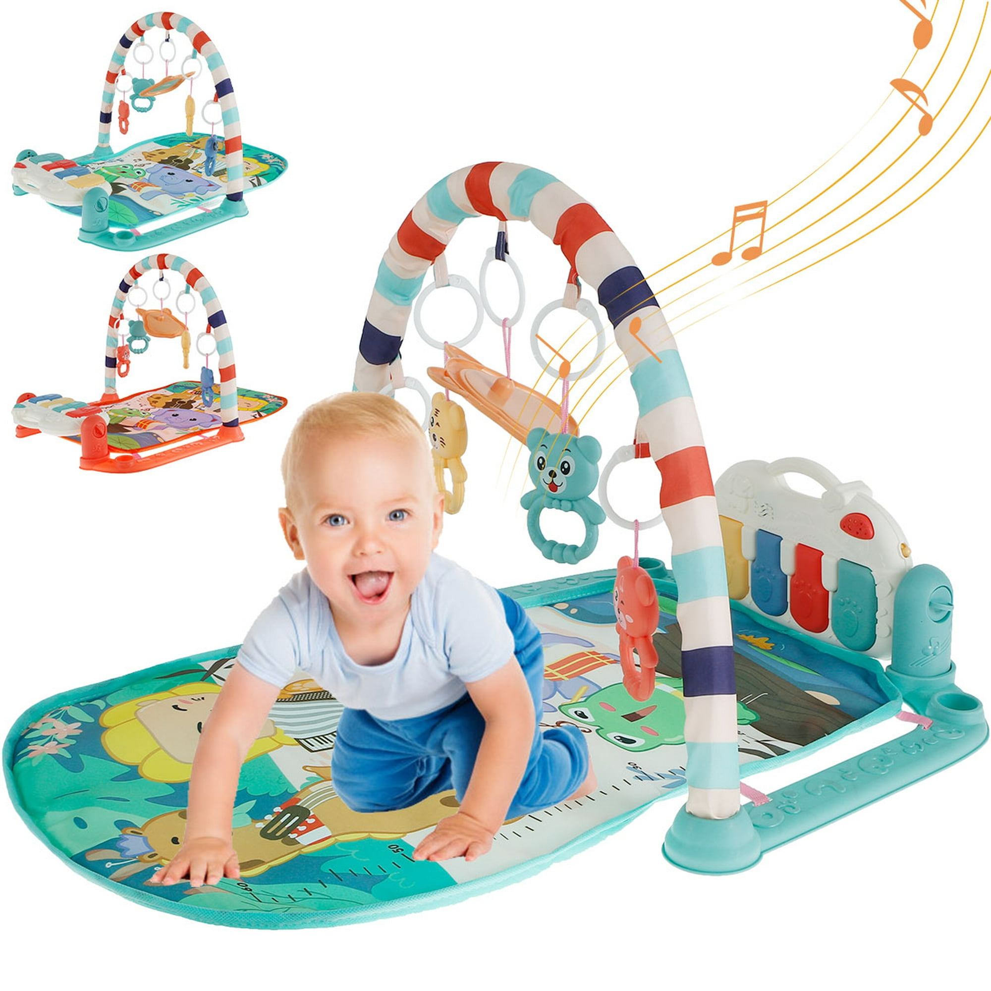 Tapete De Juegos Para Bebés Tapete De Juegos Para Bebés Tapete De Gimnasia  Para Actividades De Piano Manta Para Gatear Para Bebés Con Arco De Juego Y  Música Para Bebés Recién Nacidos