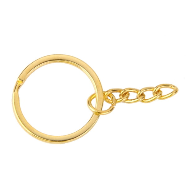Healifty - 200 llaveros de anillas divididas para llaves, llaveros, anillas  a granel para organización de llaves, manualidades, tamaño S