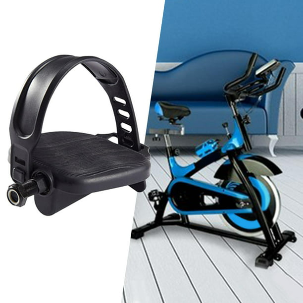 LYCXAMES -- Un par de correas para pedales de bicicleta estática - Correas  ampliadas y de alta calidad para bicicleta estática giratoria en casa o en  el gimnasio