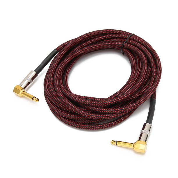 JORINDO Cable de guitarra de audio con cabeza macho de 6,35 mm Cable  amplificador de guitarra eléctrica Cable de instrumento de 1/4 pulgada6 M  NikouMX