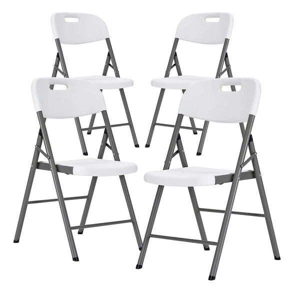 set de sillas plegables de plástico para fiestas y eventos 4 piezas gaon gnhdpe02
