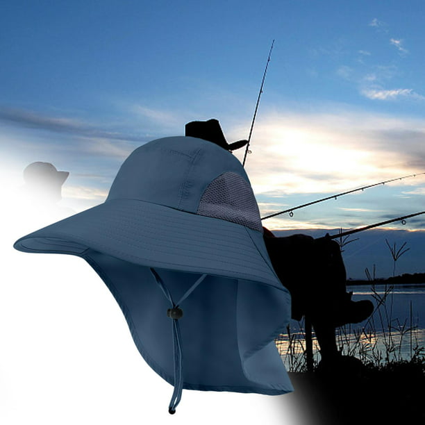 Sombrero de cubo Visera Ligero Unisex Impermeable Pescador Gorras de pesca  plegables Sombrero de protección solar para exteriores Senderismo Escalada  Estilo C Sunnimix Sombrero de pescador de ala ancha