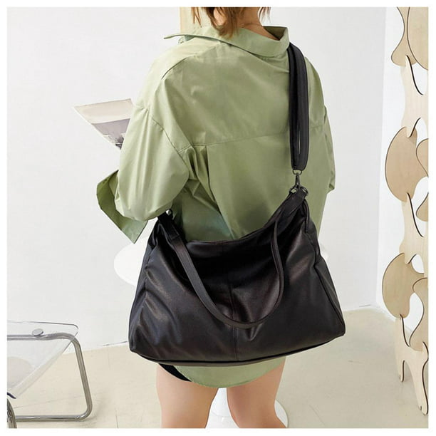 Bolsos de hombro con solapa para mujer, bolso de viaje con cierre , bolso  elegante, monederos para n Yuyangstore Bolsa de asas de hombro