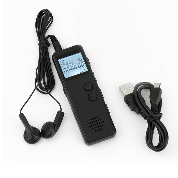 Grabadora de voz digital de 32 GB, mini grabadora magnética activada por  voz, batería de 15 días de duración, adecuada para grabación HD, reuniones