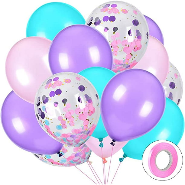  Globos metálicos para fiestas, globos de cumpleaños, paquete de  25 globos : Juguetes y Juegos