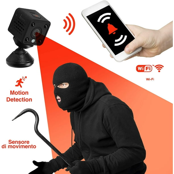 Mini Cámara Espía Wifi Full Hd Usb Ip Detección Movimiento