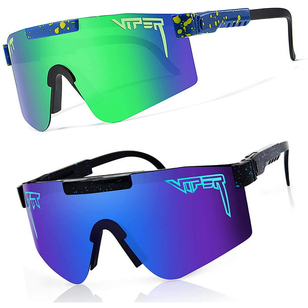 Paquete de 2 gafas de sol Pit-Viper, gafas deportivas para exteriores a  prueba de viento, ciclismo, béisbol, correr, pescar, gafas de golf Adepaton  CJWUS-6880