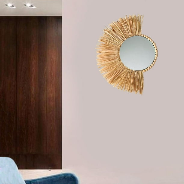 Nordic pared forma forma forma colgante espejo tocador de oro
