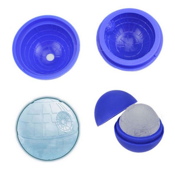 Molde De Silicona Para Bolas De Hielo 4.5 Cm - Cukin Azul Oscuro