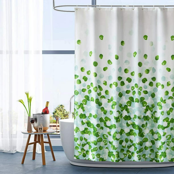 Cortina de ducha Cortina de ducha impermeable antimoho hecha de tela de  poliéster. Cortina de bañera lavable con 12 anillas para cortina de ducha  Ormromra 2034904-6