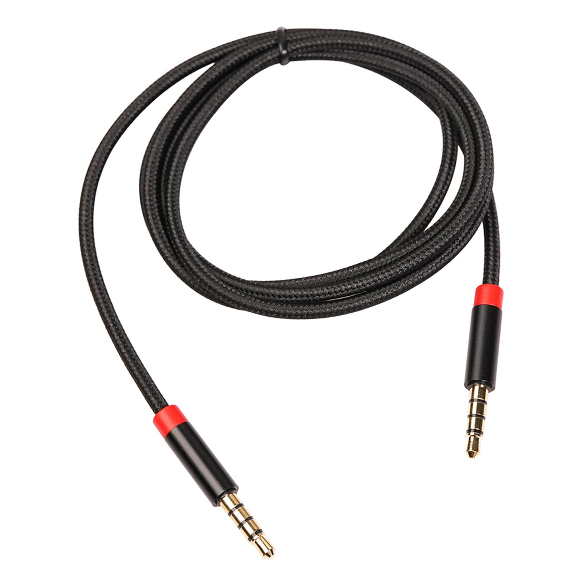 Cable auxiliar de 3,5 mm macho a macho línea de cable de audio para  auriculares con altavoz (negro) Ndcxsfigh Nuevos Originales