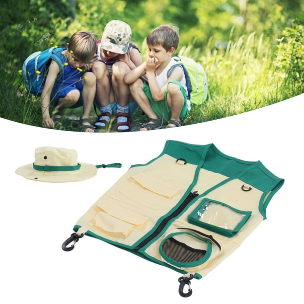 Chaleco explorador para niños, disfraz de camping para niños