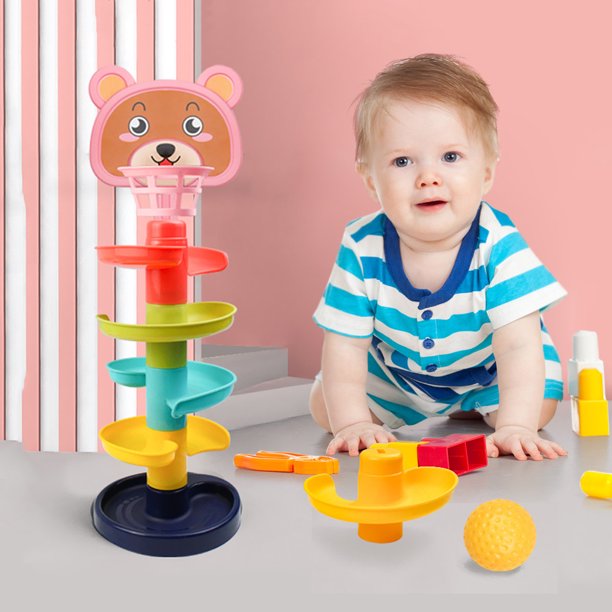 Juguete Bebé Con Bolas Rodante Y Torre Tobogán Para Niño