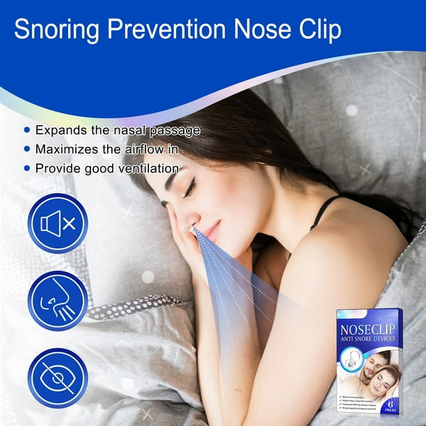 i-Healz Clip magnético anti ronquidos para la nariz, silicona suave de  grado médico, solución para evitar ronquidos, paquete de 4