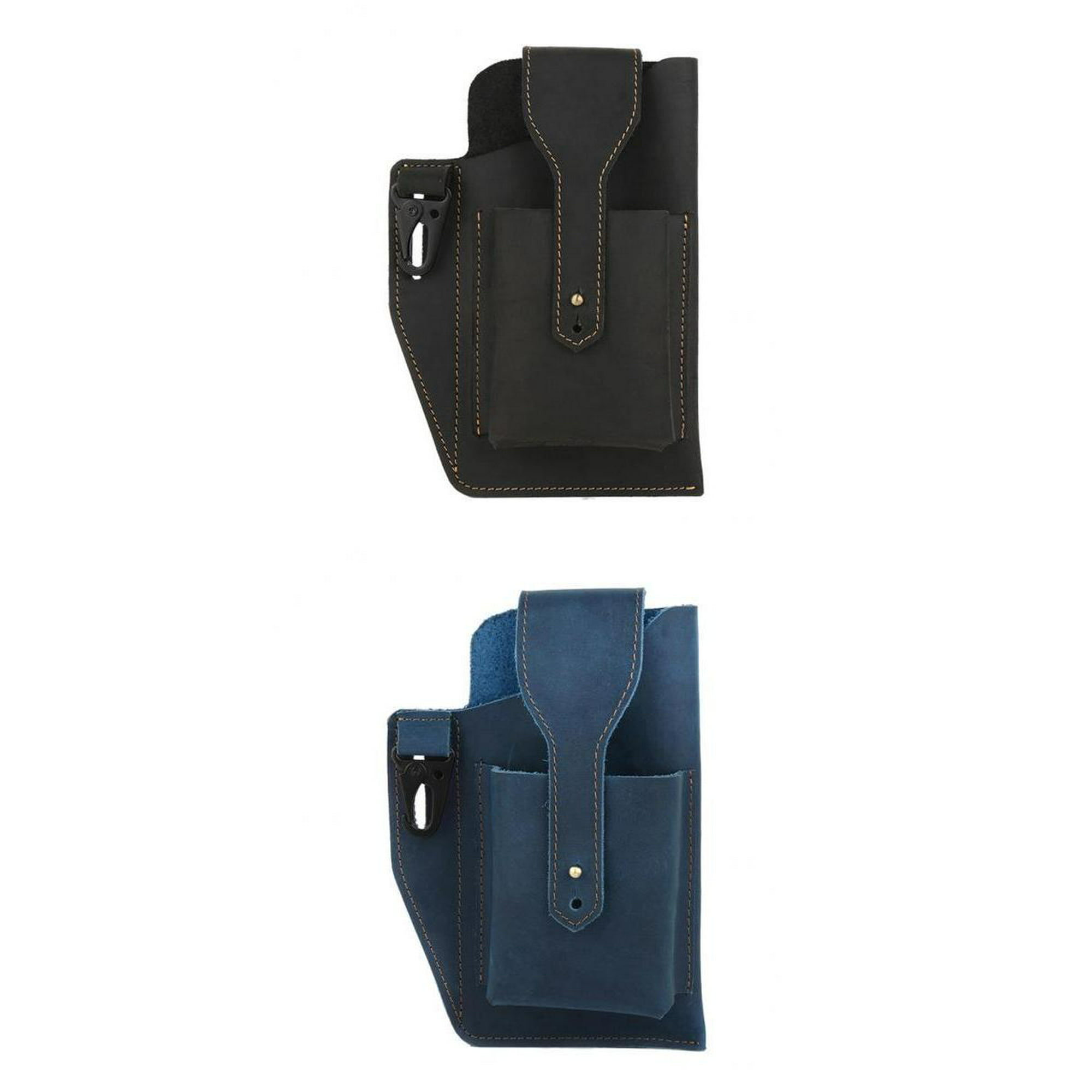  Bolsa de teléfono móvil para hombre, funda de cuero para  cinturón, funda de teléfono celular con lazo para cinturón de cuero, bolsa  universal para cinturón (azul) : Celulares y Accesorios