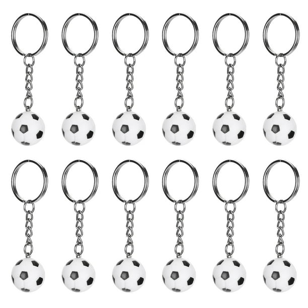 Llavero de fútbol con mini pelotas de fútbol para deportes de equipo,  llaveros para decoración de juguetes y recuerdos de fiesta