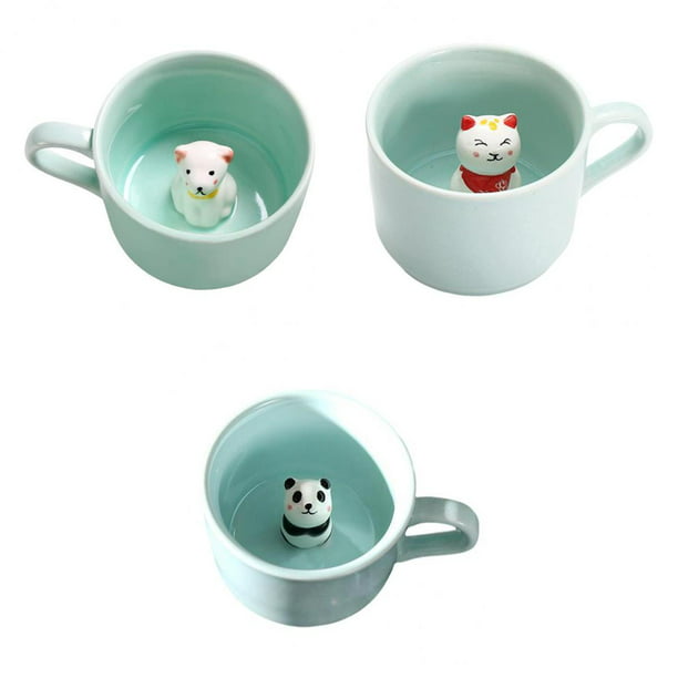  Tazas de té de café Taza de fresa Taza de café de cerámica de  dibujos animados Taza de agua Desayuno Taza de leche - : Hogar y Cocina