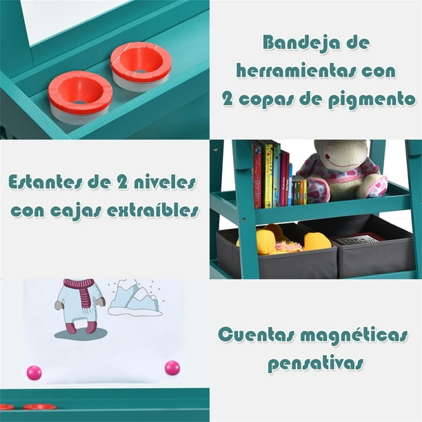 Spidey - Mesa Infantil Con Pizarra Y 10 Juegos Para Niños +2 Años