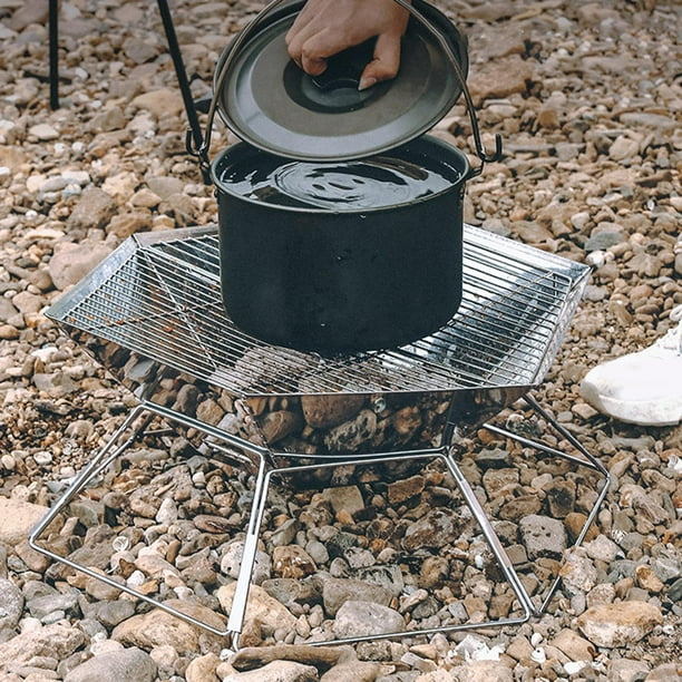 Sartén al aire libre, olla al aire libre, sartén, plancha, compacta,  campamento, barbacoa, fiesta