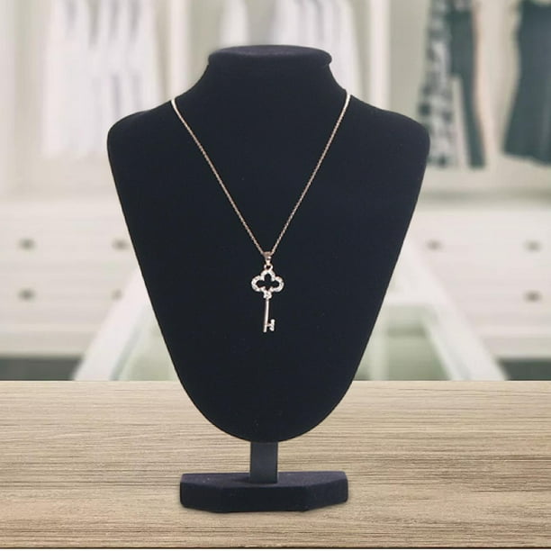 Expositor de collares, soporte para busto, organizador de joyas, modelo,  soporte para escaparate de collares 22cmx15cm Yuyangstore Exhibición del  collar