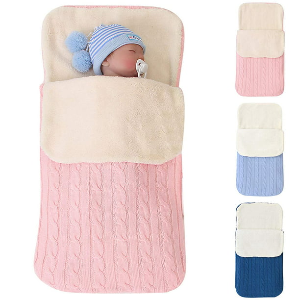  Paquete de 3 sacos de dormir para bebé con cremallera, saco de  envolver para recién nacido, saco de dormir para bebés de 0 a 3 meses,  manta para bebé, manta para