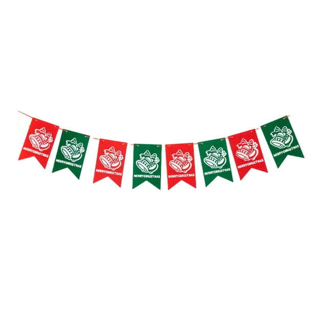 Cateissary Banderines festivos de tela para fiesta y celebración del día de  Navidad, patrones exquisitos, suministros para fiestas, campana Type1 NO1