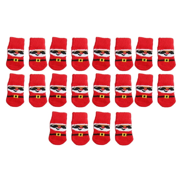 Calcetines navideños para perros calcetines para perros con fondo rojo 5  juegos lindos y cómodos a l ANGGREK Otros