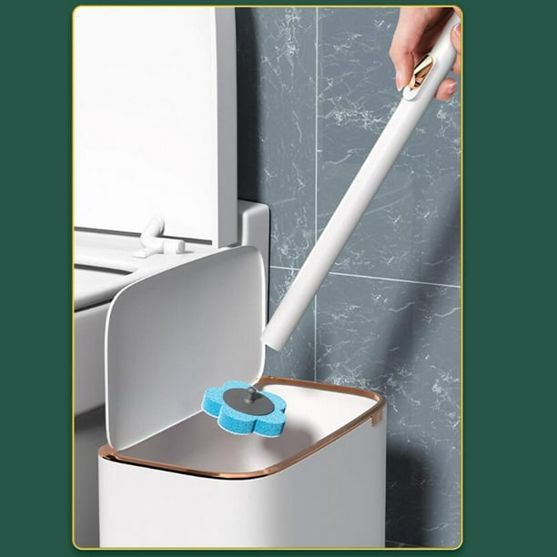Cepillo limpiador baño WC desechable con 10 repuestos