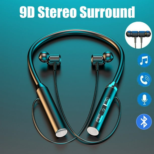 Auriculares Inalámbricos Bluetooth Deportivos Estéreo Manos Libres Blutooth  Con Micrófono Colgante De Cuello