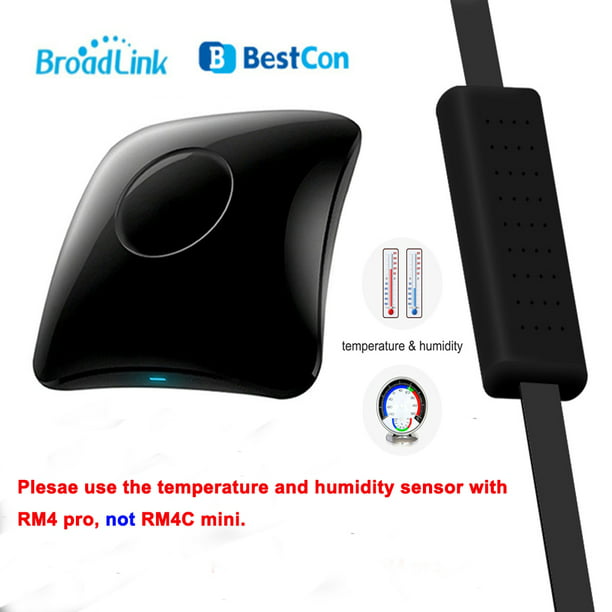 Broadlink Rm4 Mini + Sensor De Temperatura Y Humedad Hts2