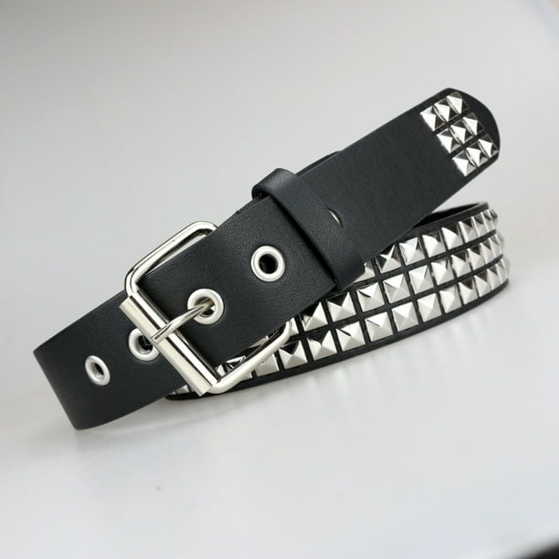 Cinturón con remaches moda piramidal, cinturón con tachuelas para hombres y Punk Rock con hebilla de Pin, cinturones de cintura mujer de de Jeans XianweiShao 8390613985590 | Walmart