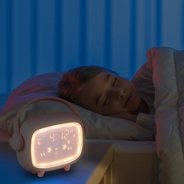 Despertador infantil para dormitorio de niñas Ok to Wake, Entrenador de  sueño para niños, Wake Up Light & Night Light Ormromra 222204-3