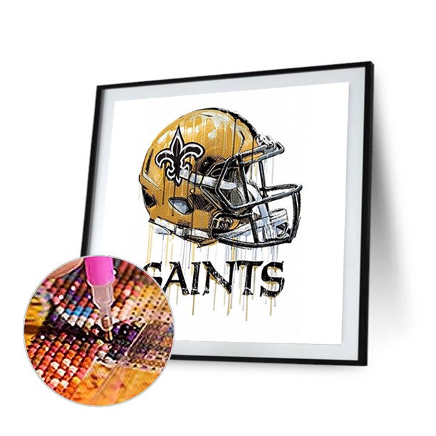 New Orleans Saints Logo - 5D Diamond Painting 