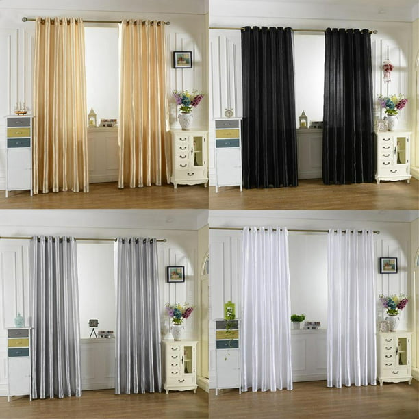 Cortinas opacas térmicas color gris para dormitorio, sala de estar,  cortinas con aislamiento sólido, ahorro de energía con ganchos, 2 paneles,  color