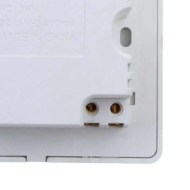 Enchufe de pared con interruptor de luz táctil tipo C con enchufes USB,  toma de corriente
