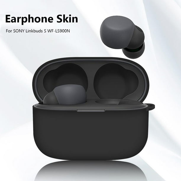 Funda de silicona suave para auriculares Sony Linkbuds S WF-LS900N (negro)  Likrtyny